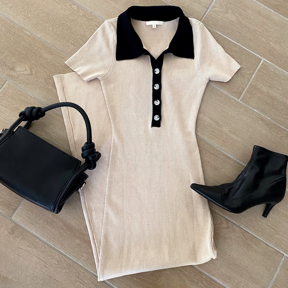 Two tone maxi dress